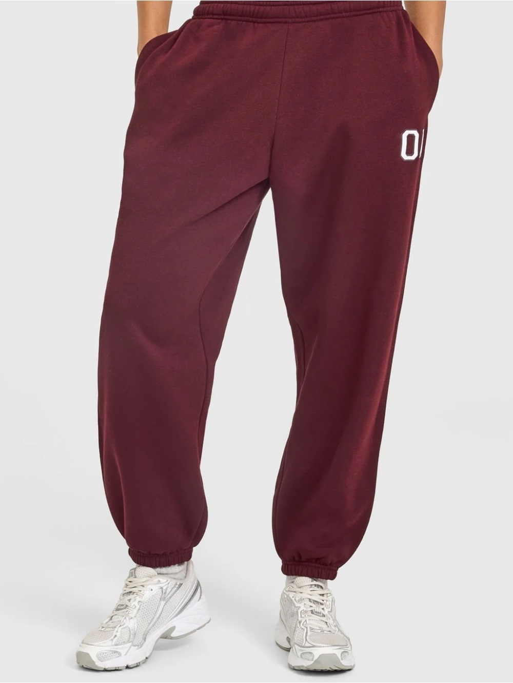 ONER ACTIVE FOUNDATIONS OVERSIZED GIRLFRIEND JOGGERS IN ROSEWOOD (S - Regular)
